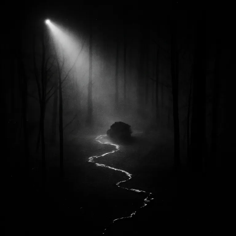 The Cabin That Listened — Deep woods cover
