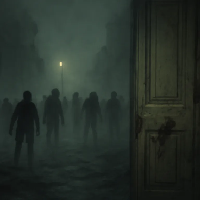 Bite Mark on the Door — Zombie outbreak cover